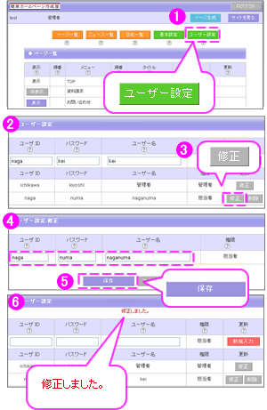 ���O�C�����[�U�[�ύX